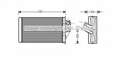 AVA QUALITY COOLING pe6228 -  Теплообменник, отопление салона